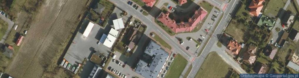 Zdjęcie satelitarne Wspólnota Mieszkaniowa Nieruchomości przy ul.Kolejowej 32 w Białej Podlaskiej