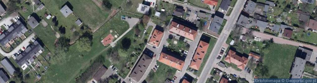 Zdjęcie satelitarne Wspólnota Mieszkaniowa Nieruchomości przy ul.Koziełka 51 w Knurowie