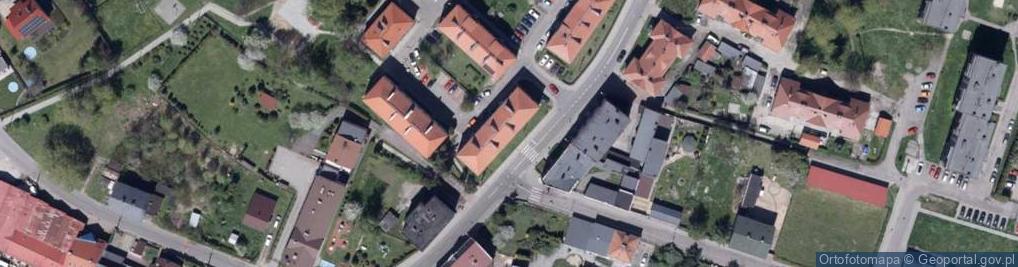 Zdjęcie satelitarne Wspólnota Mieszkaniowa Nieruchomości przy ul.KS.A.Koziełka 33 w Knurowie