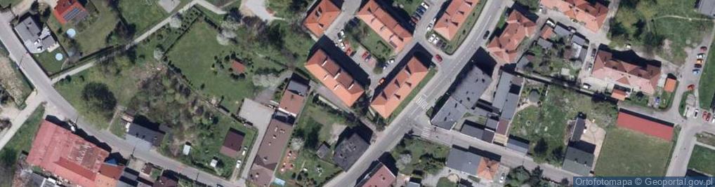 Zdjęcie satelitarne Wspólnota Mieszkaniowa Nieruchomości przy ul.Księdza Alojzego Koziełka 35 Knurowie
