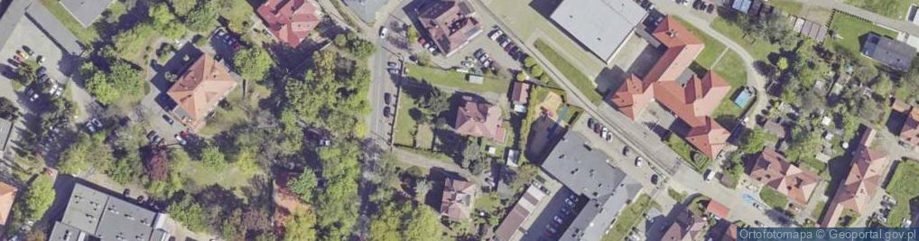 Zdjęcie satelitarne Wspólnota Mieszkaniowa Nieruchomości przy ul.Księdza Alojzego Koziełka 6 Knurowie