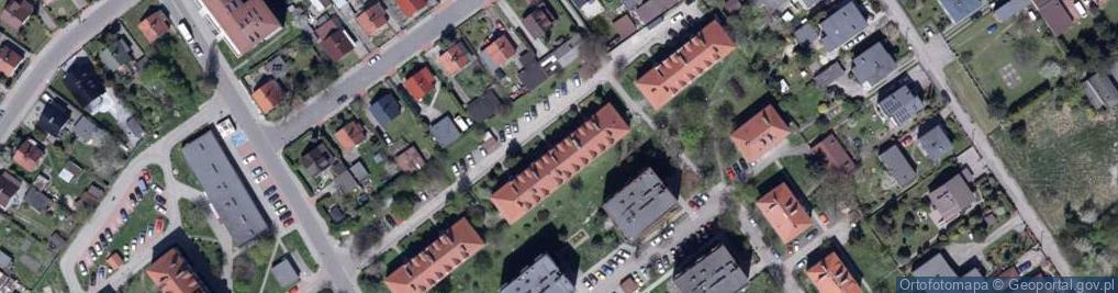 Zdjęcie satelitarne Wspólnota Mieszkaniowa Nieruchomości przy ul.Lompy 4 w Knurowie