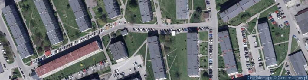 Zdjęcie satelitarne Wspólnota Mieszkaniowa Nieruchomości przy ul.Marii Konopnickiej 1 w Knurowie