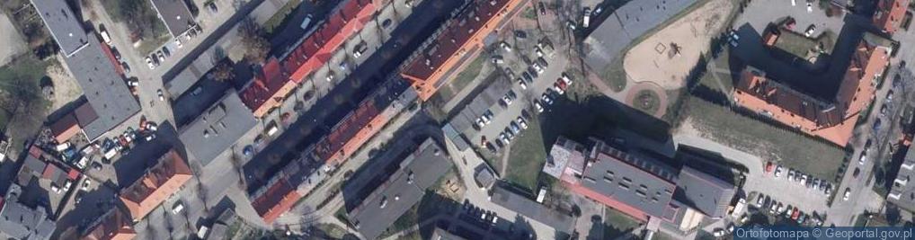 Zdjęcie satelitarne Wspólnota Mieszkaniowa Nieruchomości przy ul.Obrońców Westerplatte 13 A w Wałczu