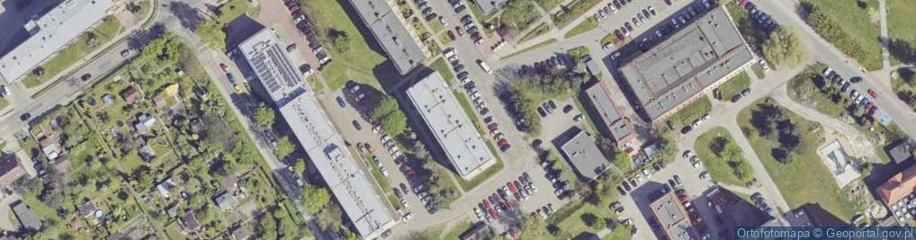 Zdjęcie satelitarne Wspólnota Mieszkaniowa Nieruchomości przy ul.Parkowej 1 w Knurowie