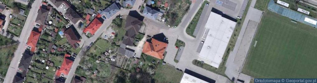 Zdjęcie satelitarne Wspólnota Mieszkaniowa Nieruchomości przy ul.Prusa 13 w Knurowie
