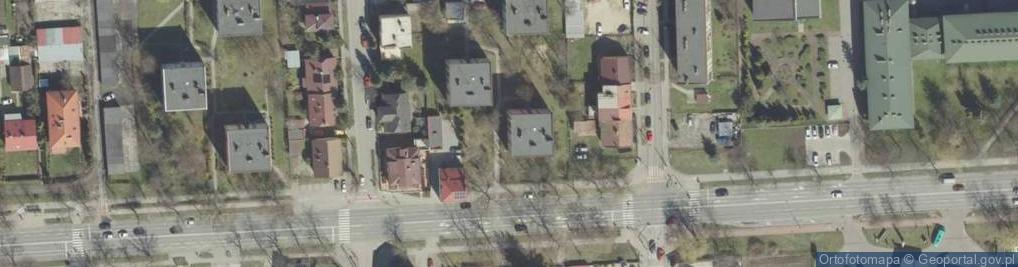 Zdjęcie satelitarne Wspólnota Mieszkaniowa Nieruchomości przy ul.Szujskiego 21