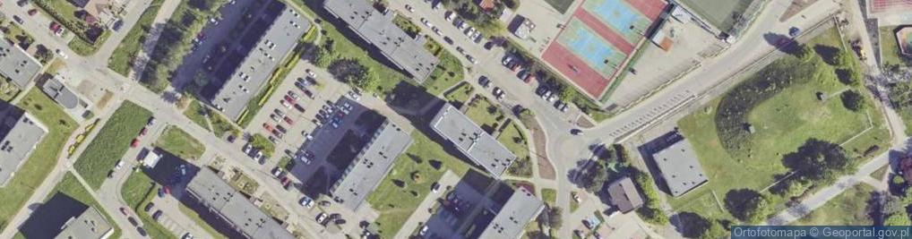 Zdjęcie satelitarne Wspólnota Mieszkaniowa Nieruchomości przy ul.Ułanów 3 w Knurowie
