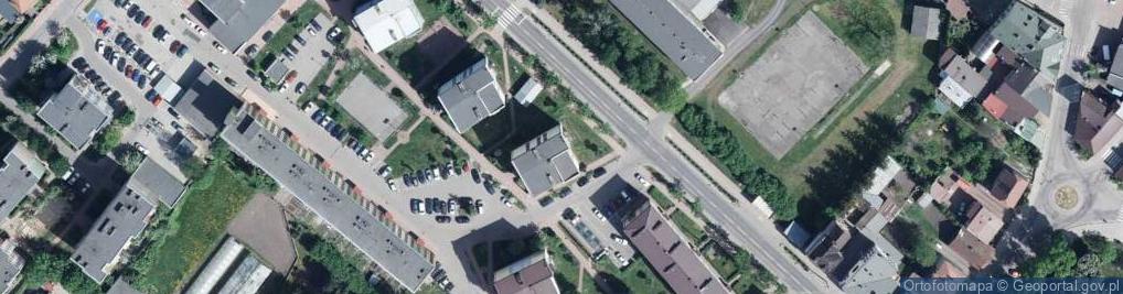 Zdjęcie satelitarne Wspólnota Mieszkaniowa Nieruchomości przy ul.Warszawskiej 33 w Międzyrzecu Podlaskim