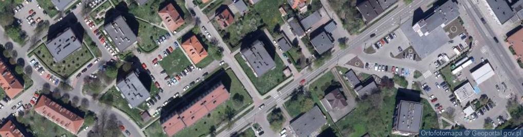 Zdjęcie satelitarne Wspólnota Mieszkaniowa Nieruchomości przy ul.Wilsona 12 w Knurowie