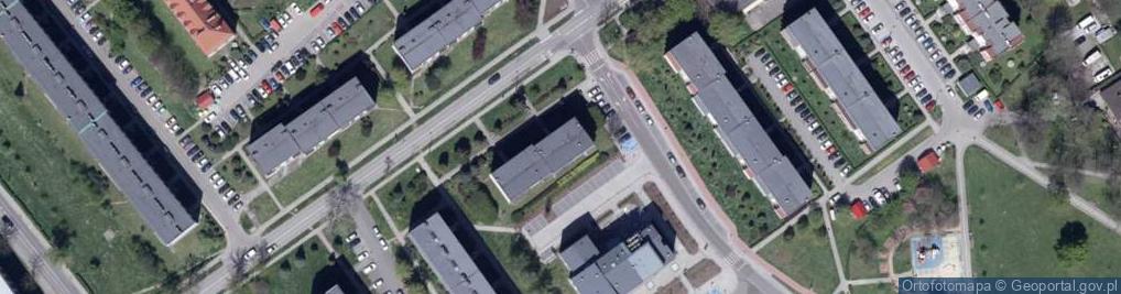 Zdjęcie satelitarne Wspólnota Mieszkaniowa Nieruchomości przy ul.Wilsona 15 w Knurowie