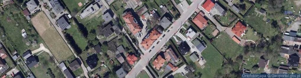 Zdjęcie satelitarne Wspólnota Mieszkaniowa Nieruchomości przy ul.Wolności 39 w Knurowie