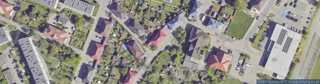 Zdjęcie satelitarne Wspólnota Mieszkaniowa Nieruchomości przy ul.Żwirki i Wigury 8 w Knurowie