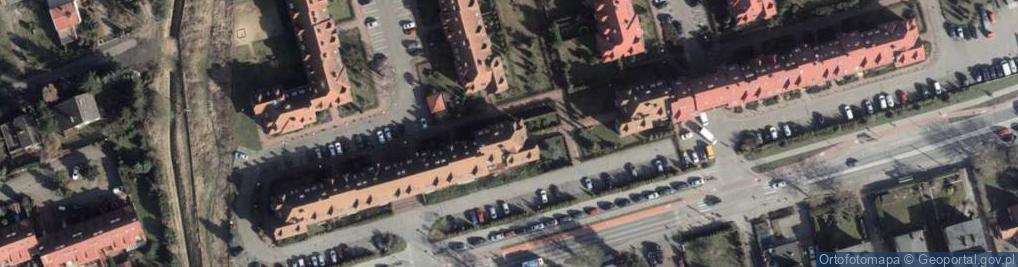 Zdjęcie satelitarne Wspólnota Mieszkaniowa Nieruchomości przy Ulicy Księdza Robaka 2, 4, 6, 8, 10, 12 w Szczecinie