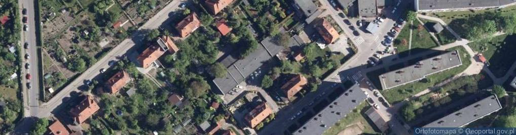 Zdjęcie satelitarne Wspólnota Mieszkaniowa Nieruchomości ul.Kosynierów 1 w Złocieńcu