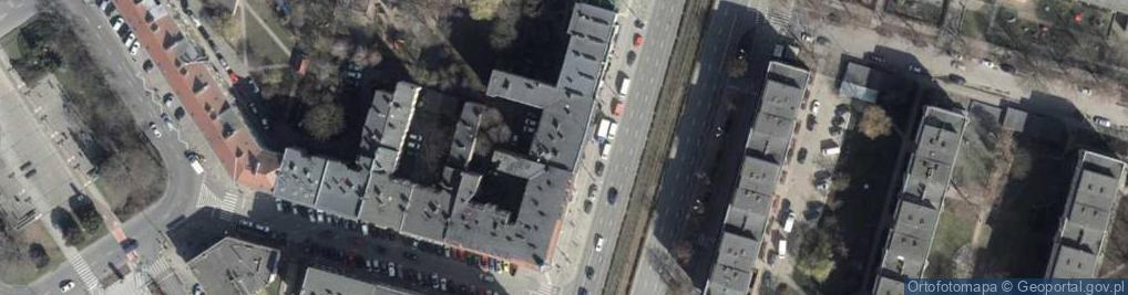 Zdjęcie satelitarne Wspólnota Mieszkaniowa nr 10-34-34A przy ul.Komuny Paryskiej