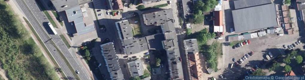 Zdjęcie satelitarne Wspólnota Mieszkaniowa nr 6001 przy ul.Kaszubskiej nr 9 w Koszalinie