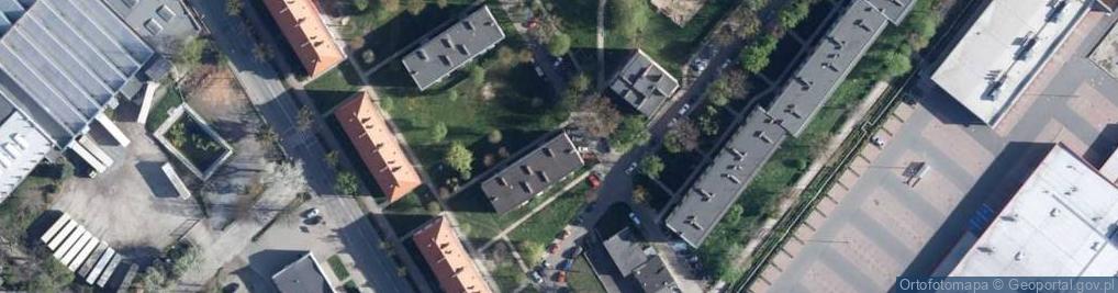 Zdjęcie satelitarne Wspólnota Mieszkaniowa przy Os.Kolorowe 1A-1B w Dzierżoniowie