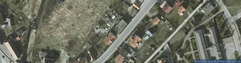 Zdjęcie satelitarne Wspólnota Mieszkaniowa przy ul.1 Maja 8C-F w Ząbkowicach Śląskich