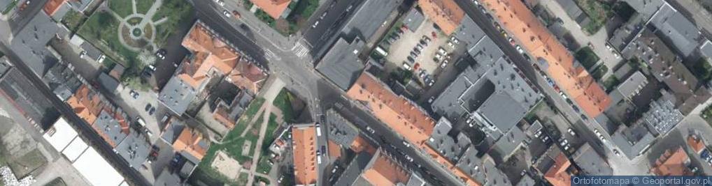 Zdjęcie satelitarne Wspólnota Mieszkaniowa przy ul.Bolesława Prusa 24A - 24B w Szczawnie-Zdroju