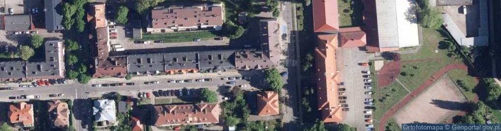 Zdjęcie satelitarne Wspólnota Mieszkaniowa przy ul.Chełmońskiego 8, Wyspiańskiego 25 w Koszalinie
