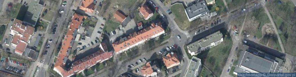 Zdjęcie satelitarne Wspólnota Mieszkaniowa przy ul.Garncarska 4A w Głogowie