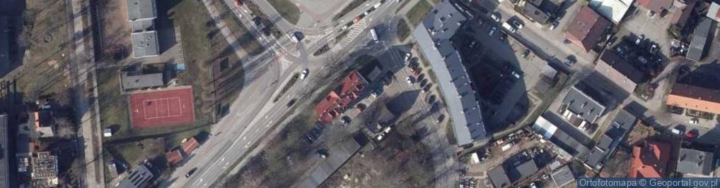 Zdjęcie satelitarne Wspólnota Mieszkaniowa przy ul.Grunwaldzkiej 57A, B w Świnoujściu