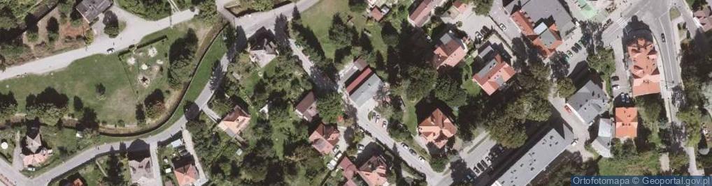 Zdjęcie satelitarne Wspólnota Mieszkaniowa przy ul.Jarosława Dąbrowskiego nr 4 w Polanicy-Zdroju