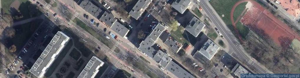 Zdjęcie satelitarne Wspólnota Mieszkaniowa przy ul.Kasprowicza 4A, 4B w Kołobrzegu