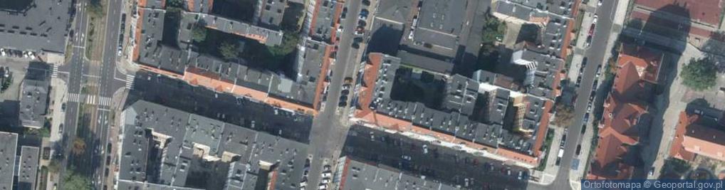 Zdjęcie satelitarne Wspólnota Mieszkaniowa przy ul.Kleeberga 5, 7 w Szczecinie