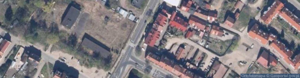 Zdjęcie satelitarne Wspólnota Mieszkaniowa przy ul.Kolonia 4A, 4B, 4C w Cedyni