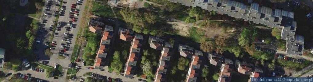 Zdjęcie satelitarne Wspólnota Mieszkaniowa przy ul.Komorowskiej 23A we Wrocławiu