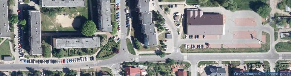Zdjęcie satelitarne Wspólnota Mieszkaniowa przy ul.Krasińskiego 40, 42 w Gryfinie