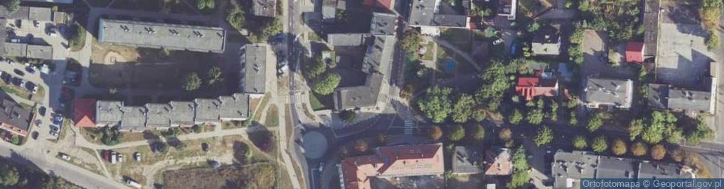 Zdjęcie satelitarne Wspólnota Mieszkaniowa przy ul.Łużyckiej 61 w Gryfinie