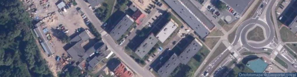 Zdjęcie satelitarne Wspólnota Mieszkaniowa przy ul.Matejki 2 i 4 w Bobolicach