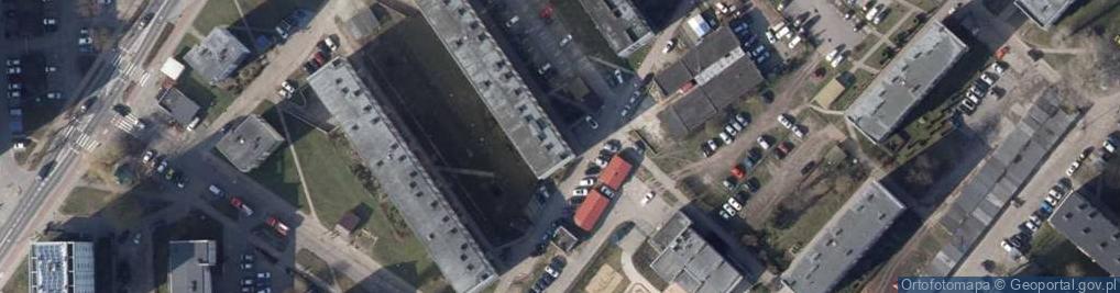 Zdjęcie satelitarne Wspólnota Mieszkaniowa przy ul.Matejki 4-4E w Świnoujściu