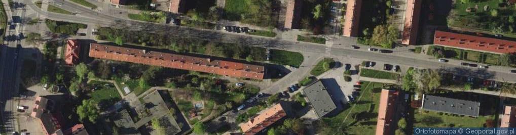 Zdjęcie satelitarne Wspólnota Mieszkaniowa przy ul.Nowodworskiej 24 Wrocław