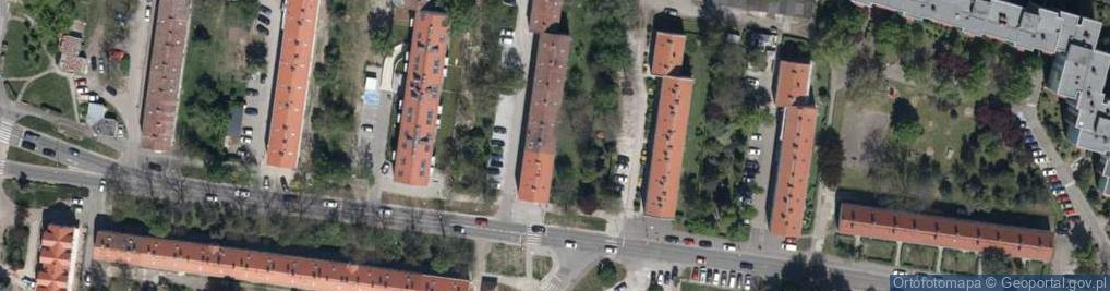 Zdjęcie satelitarne Wspólnota Mieszkaniowa przy ul.Nowodworskiej 39A Wrocław