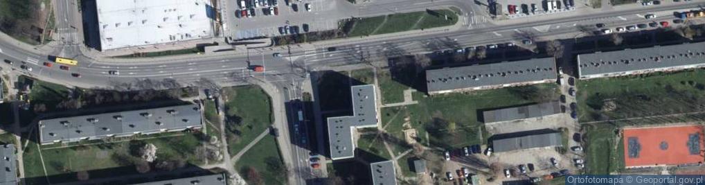 Zdjęcie satelitarne Wspólnota Mieszkaniowa przy ul.Ogrodowej nr 1 w Szczawnie-Zdroju