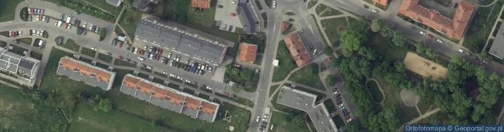 Zdjęcie satelitarne Wspólnota Mieszkaniowa przy ul.Paderewskiego 1 Oleśnica