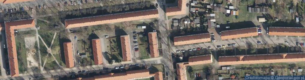Zdjęcie satelitarne Wspólnota Mieszkaniowa przy ul.Partyzantów 2-4 w Gliwicach