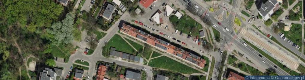 Zdjęcie satelitarne Wspólnota Mieszkaniowa przy ul.Pilczyckiej 134 Wrocław