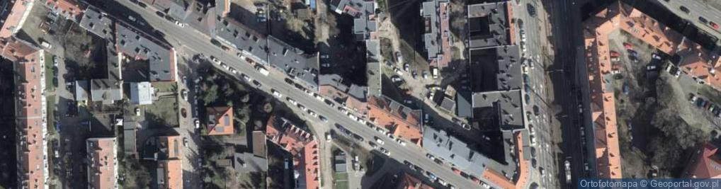 Zdjęcie satelitarne Wspólnota Mieszkaniowa przy ul.Pochyłej 13-17 w Szczecinie