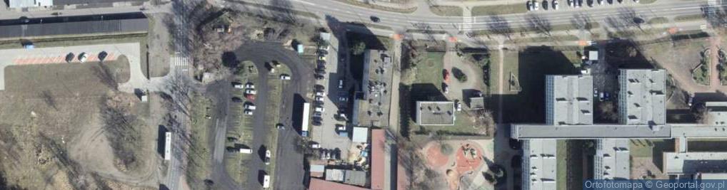 Zdjęcie satelitarne Wspólnota Mieszkaniowa przy ul.Pułaskiego 2-10 w Policach