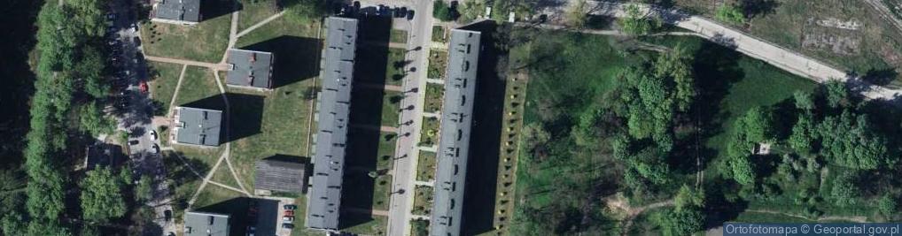 Zdjęcie satelitarne Wspólnota Mieszkaniowa przy ul.Rogowskiego 3 w Dęblinie