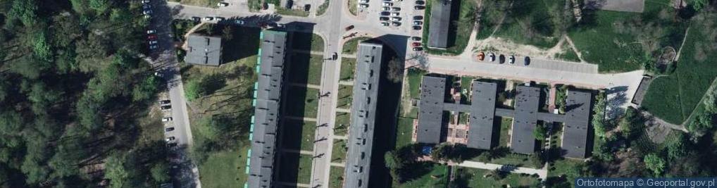 Zdjęcie satelitarne Wspólnota Mieszkaniowa przy ul.Rogowskiego 5 w Dęblinie