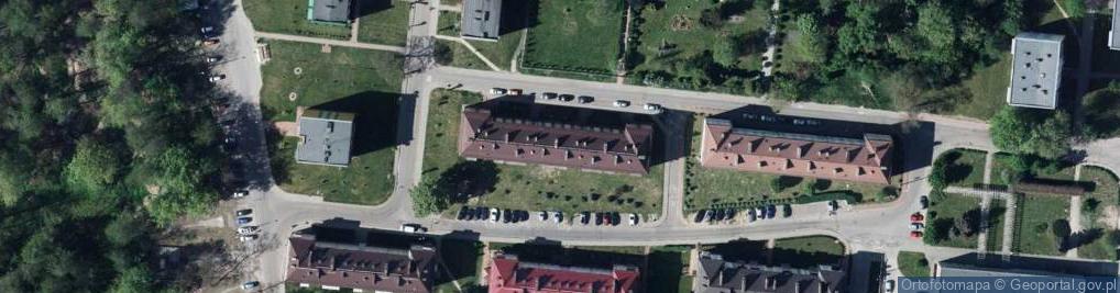 Zdjęcie satelitarne Wspólnota Mieszkaniowa przy ul.Rogowskiego 7 w Dęblinie