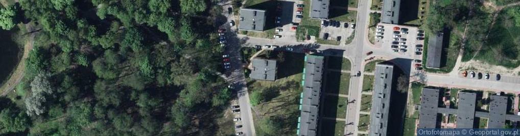 Zdjęcie satelitarne Wspólnota Mieszkaniowa przy ul.Ścibiora 11 w Dęblinie