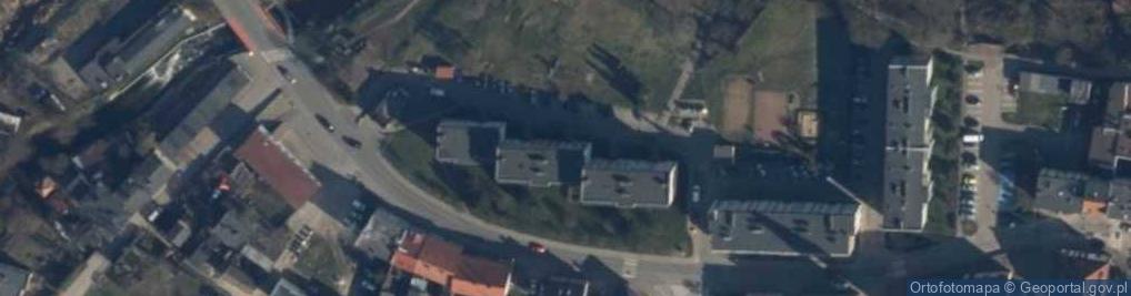 Zdjęcie satelitarne Wspólnota Mieszkaniowa przy ul.Staszica nr 4-12.w Złocieńcu