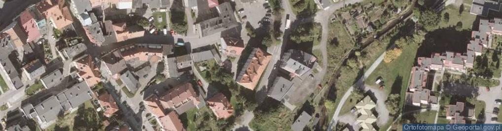 Zdjęcie satelitarne Wspólnota Mieszkaniowa przy ul.Stromej nr 6 w Dusznikach Zdroju